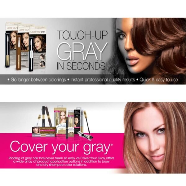 Cover Your Gray WaterProof Brush In Dark Brown **NEW** - Image 2