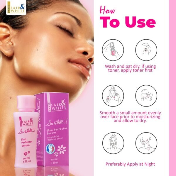 F & W So White Skin Perfector Serum 30ml - Image 6