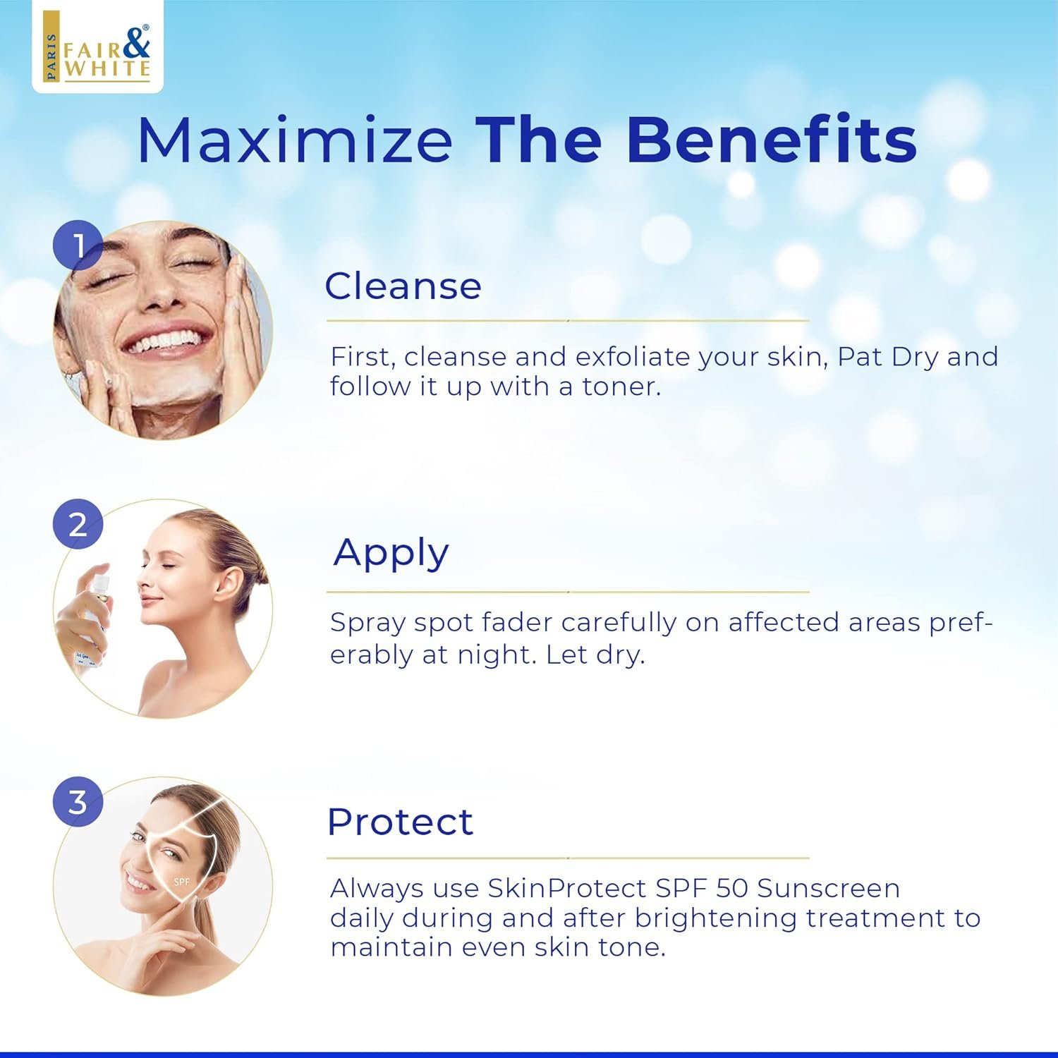 Fair & White Anti Dark Spot Remover Spray 1oz - Image 5