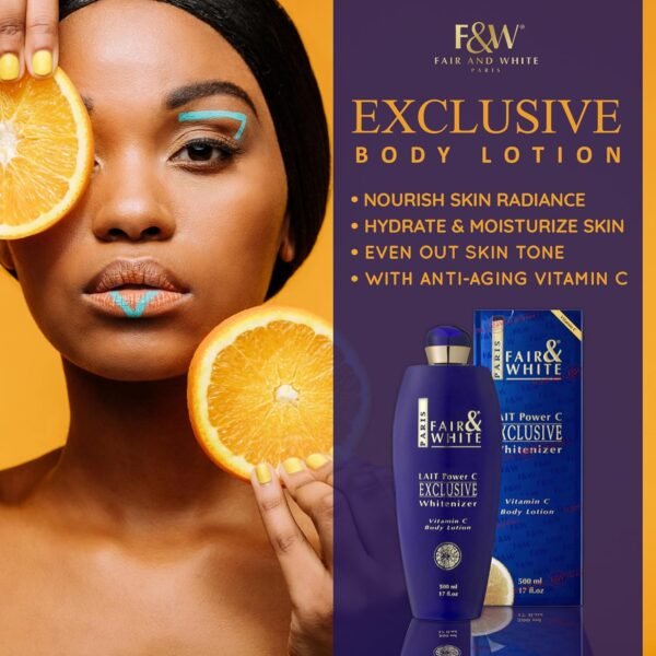 Fair & White Exclusive Lotion With Vit C  500ml - Image 5