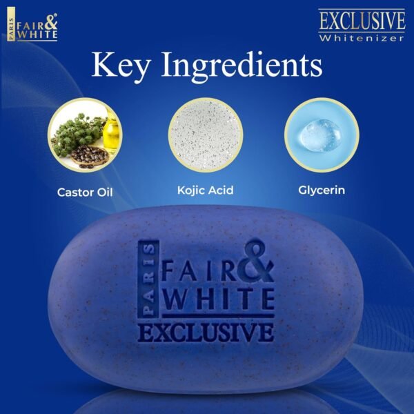 Fair & White Exclusive Soap 200g Blue - Image 3