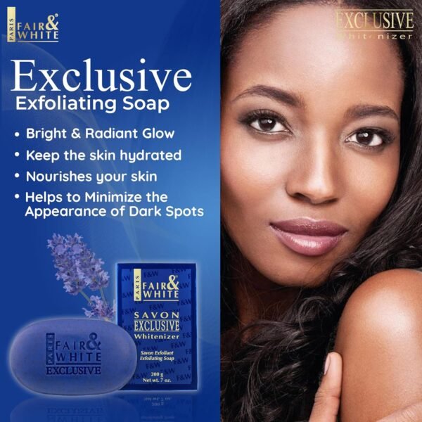Fair & White Exclusive Soap 200g Blue - Image 4