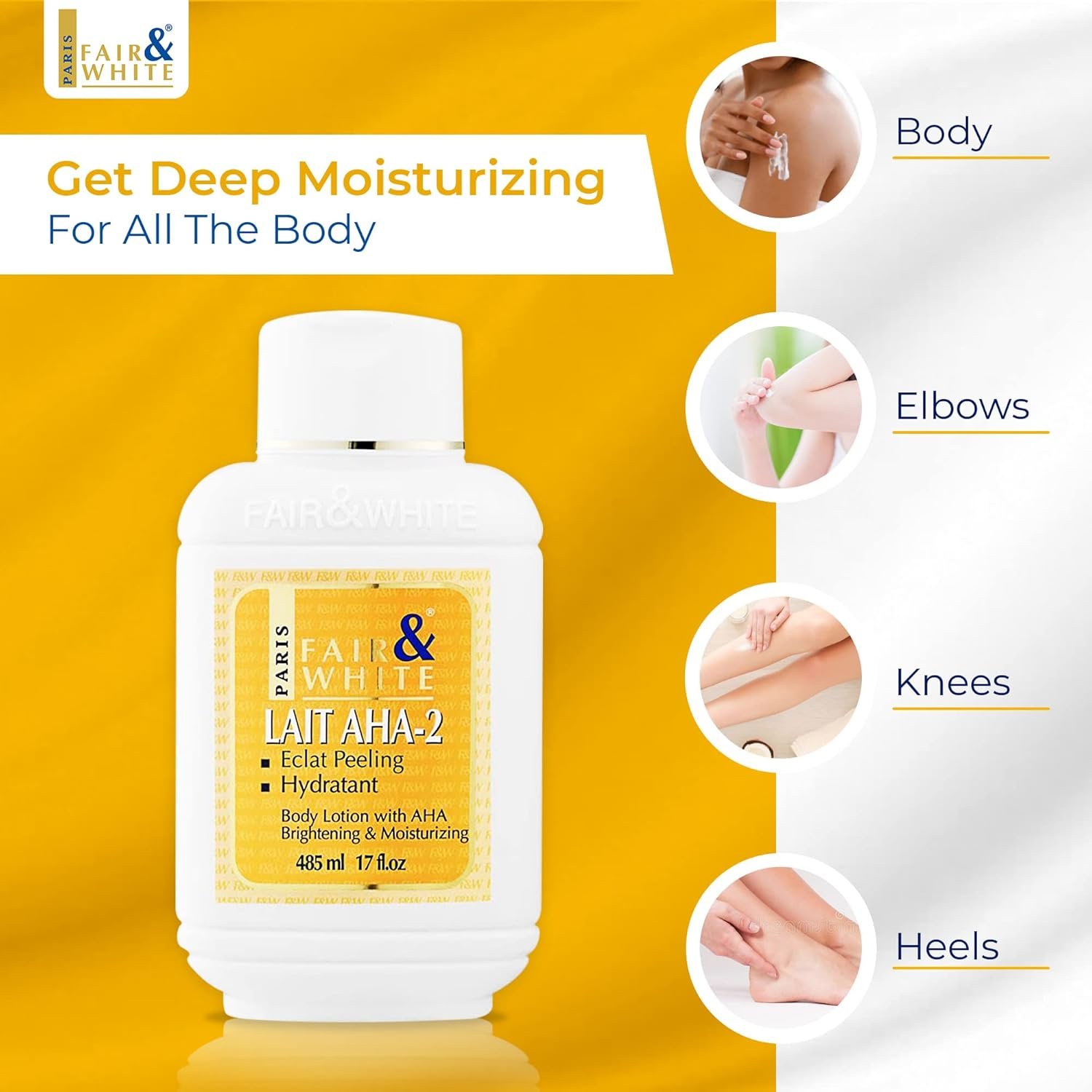 Fair & White Lotion Yellow 500ml (AHA) - Image 4