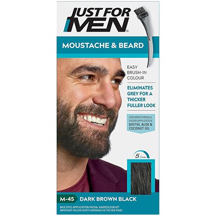JFM-M45 Moustache Col Nat Dark Brown Black