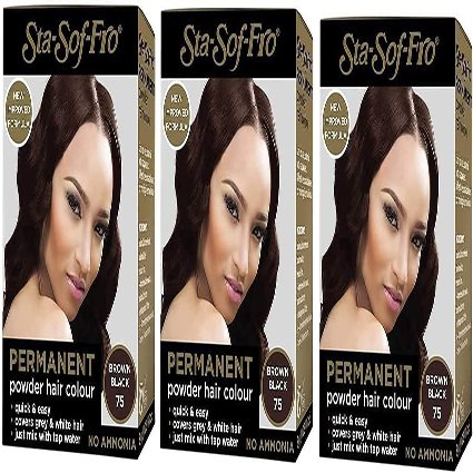 Sta Sof Fro Powder Dye Brown Black New Formula 8grm - Image 2