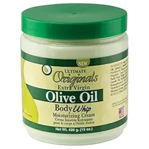 Ultimate Organic Olive Oil Body Whip Moist Cream Jar 15oz(553-12-1200)